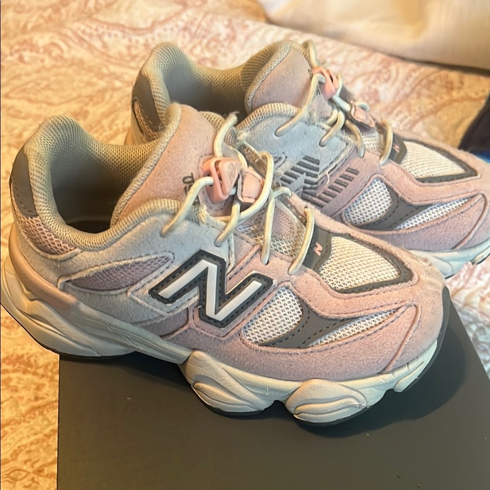 New Balance Pink and Gray Chunky Sneakers